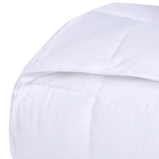 King White Cotton Striped Blanket