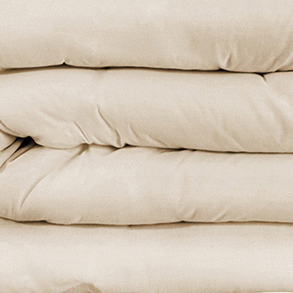 Ivory Queen Cotton Blend 1200 Thread Count Washable Duvet Cover Set HomeRoots