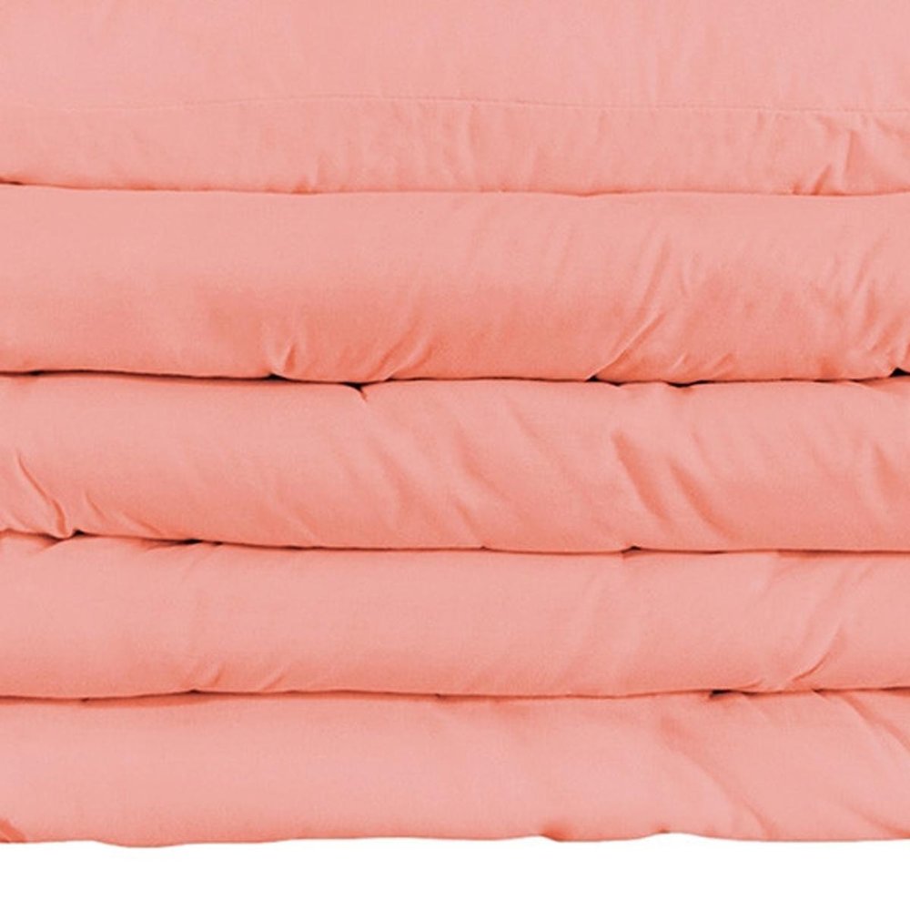 Dusty Rose Queen Cotton Washable Duvet Cover Set HomeRoots