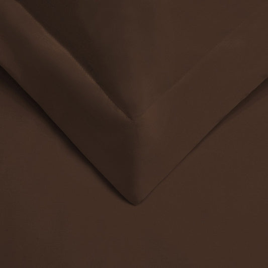 Dark Brown King Cotton Washable Duvet Cover Set HomeRoots