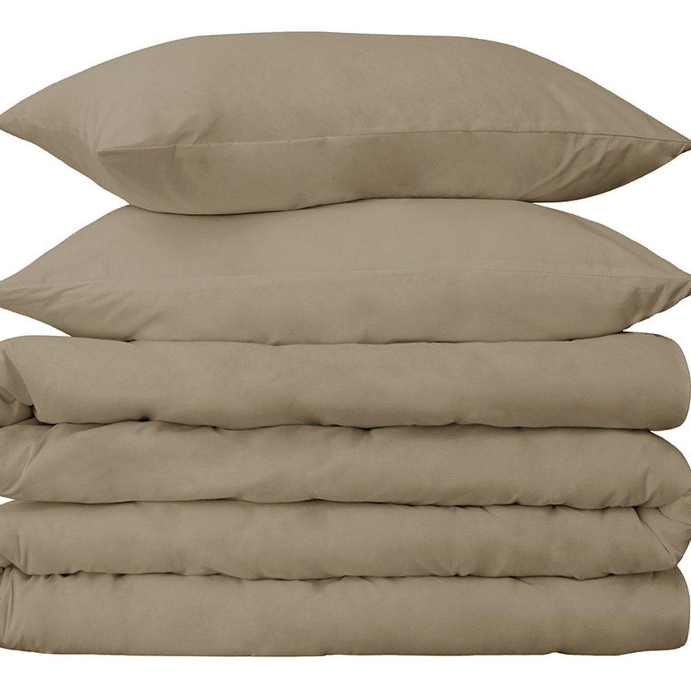 Linen Twin Cotton Washable Duvet Cover Set HomeRoots
