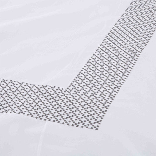 Gray and White Queen 100% Cotton 200 Thread Count Washable Duvet Cover Set HomeRoots