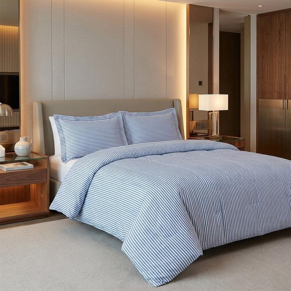 Platinum King Cotton Washable Duvet Cover Set HomeRoots