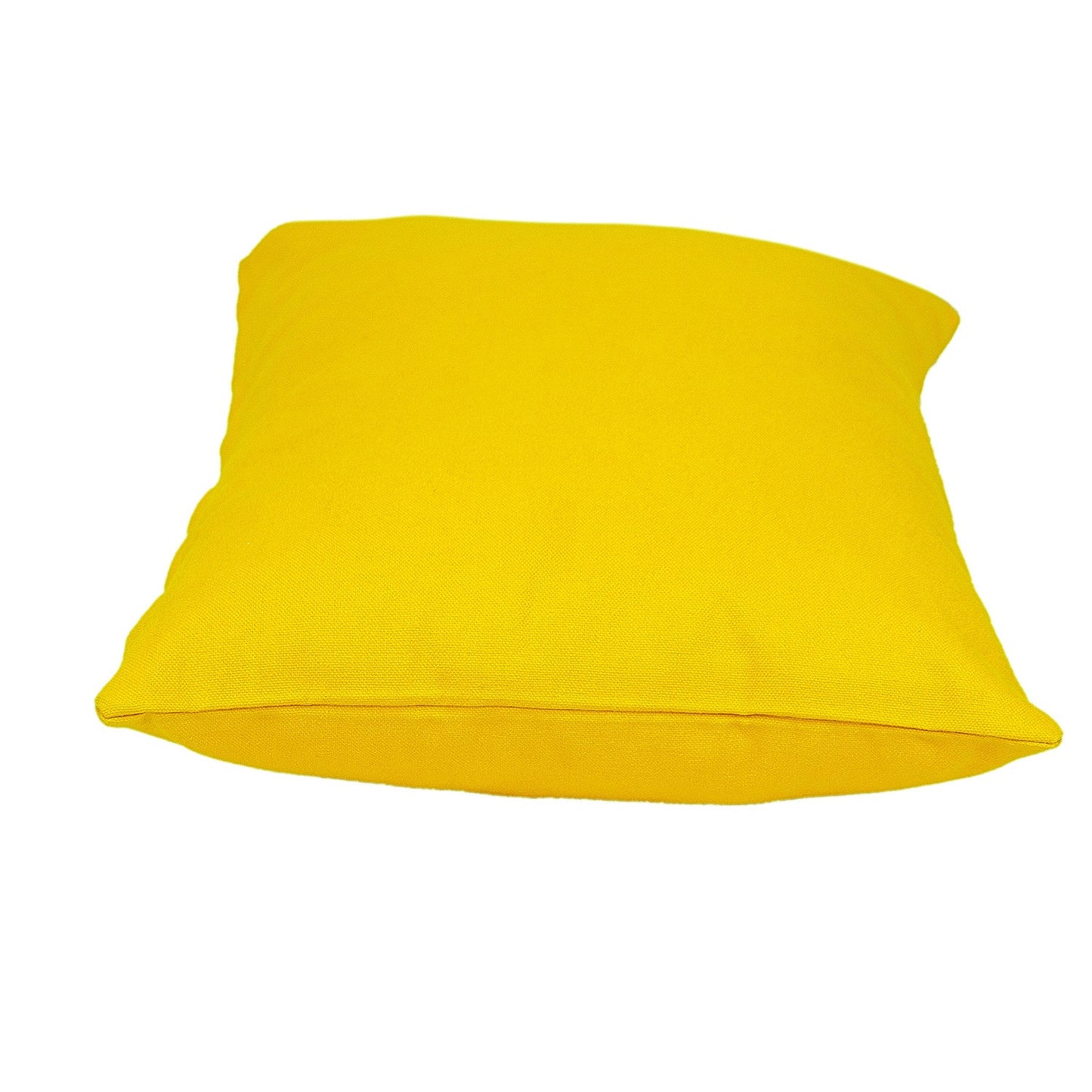 12" X 18" Yellow Cotton Lumbar Throw Pillow FurniFindUSA