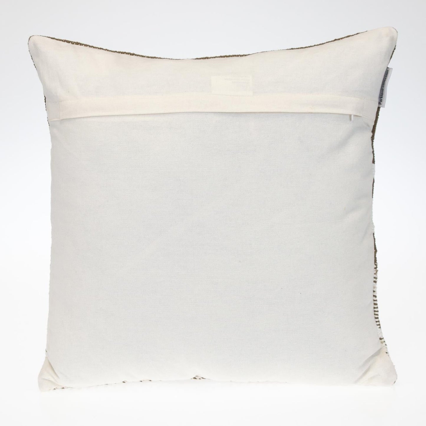 18" Brown and White Striped Cotton Throw Pillow FurniFindUSA