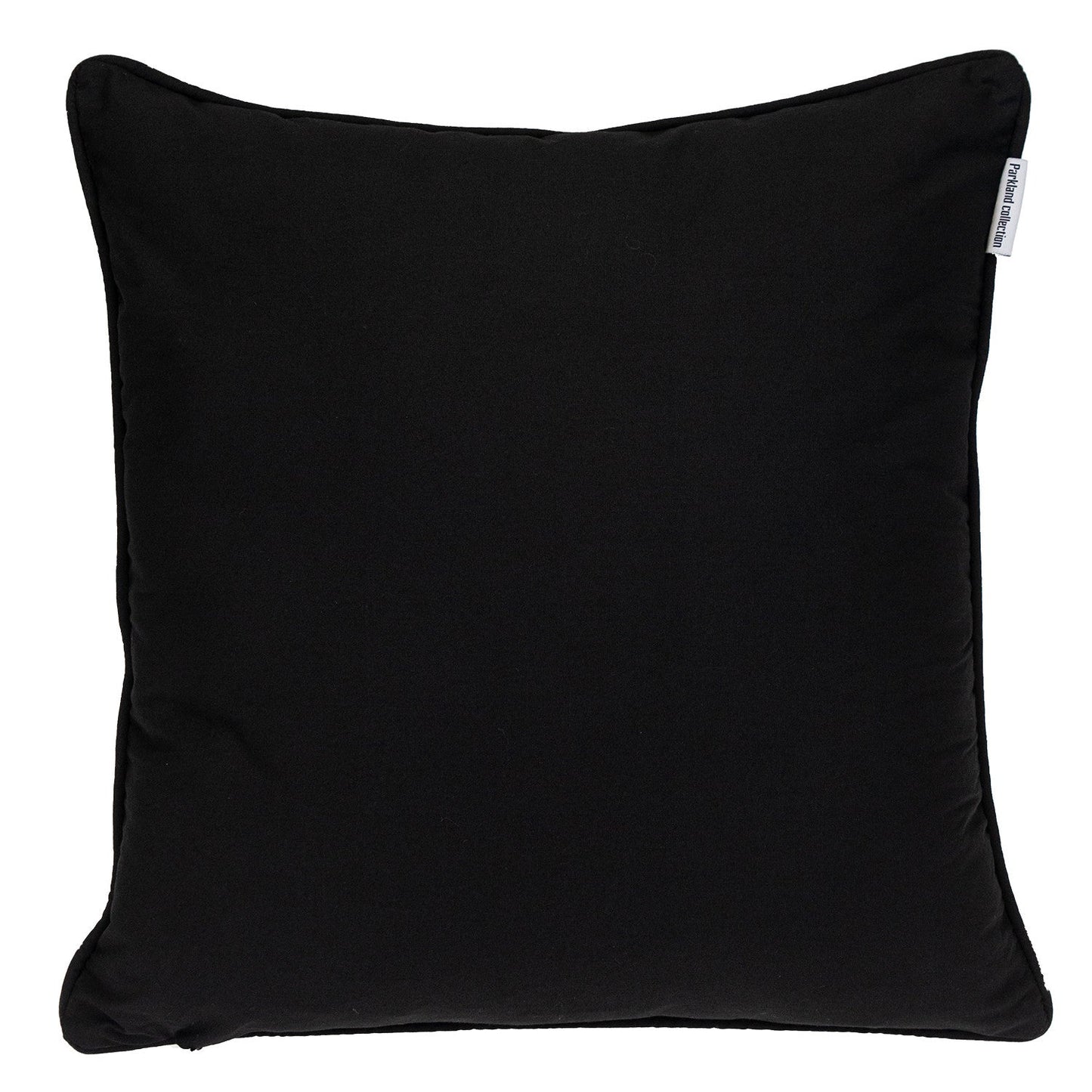 20" Black and White Interlocking Cotton Throw Pillow FurniFindUSA