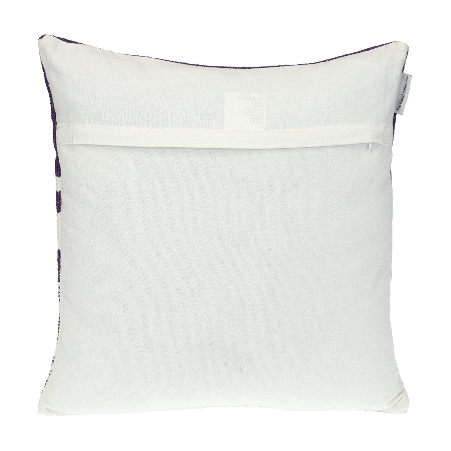 18" Purple and White Striped Cotton Throw Pillow FurniFindUSA