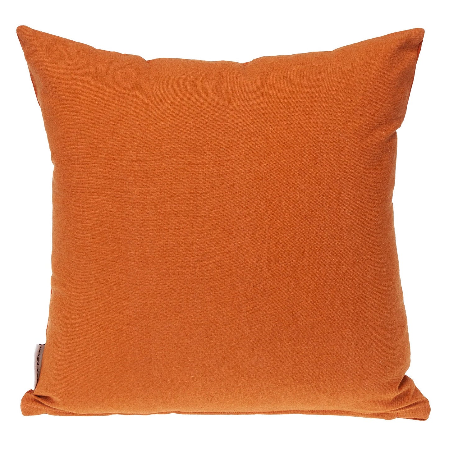 18" Orange Geometric Cotton Throw Pillow FurniFindUSA