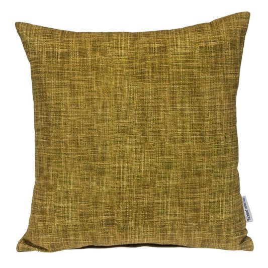 18" Green Weave Cotton Throw Pillow FurniFindUSA