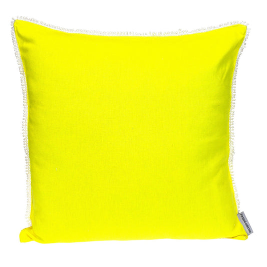 16" Yellow Cotton Throw Pillow FurniFindUSA