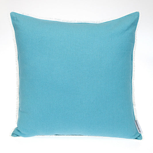 16" Blue Cotton Throw Pillow FurniFindUSA
