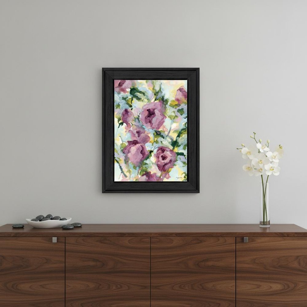 Abstract Floral Black Framed Print Wall Art HomeRoots