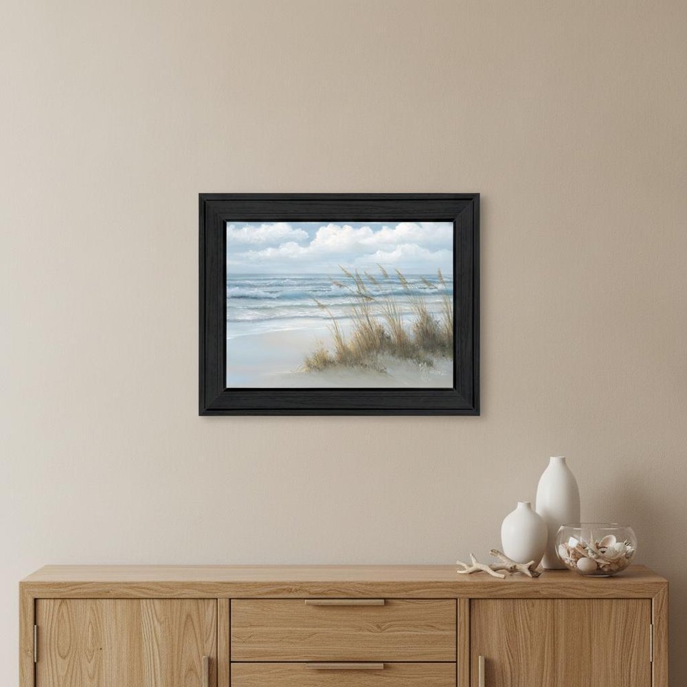 Sea Oats Black Framed Print Wall Art HomeRoots