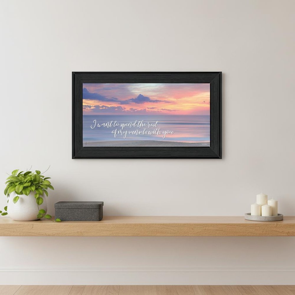 Rest of My Sunsets Black Framed Print Wall Art HomeRoots