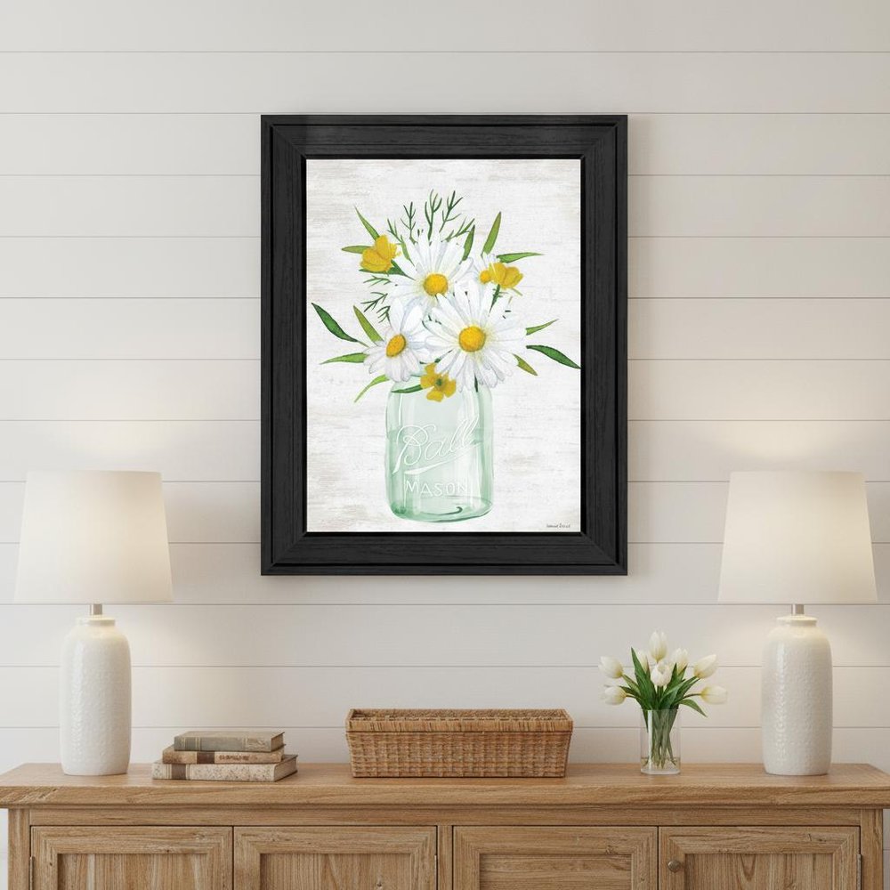 Floral Bouquet Black Framed Print Wall Art HomeRoots