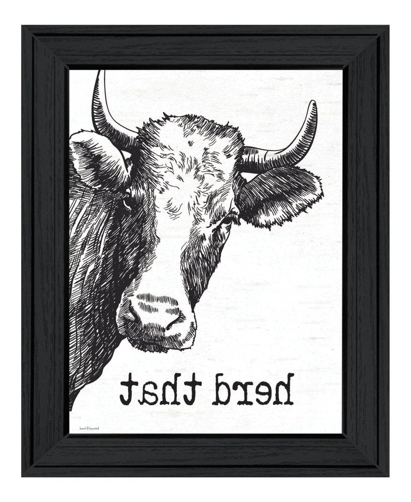 Herd That Black Framed Print Bathroom Wall Art HomeRoots