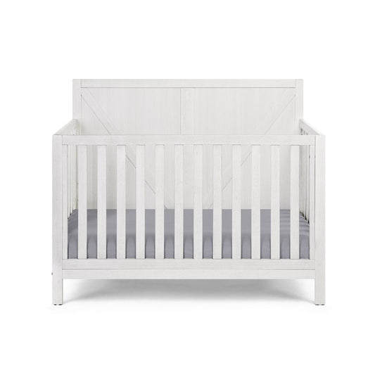 Gray Solid and Manufactured Wood Standard Four In One Convertible Crib HomeRoots