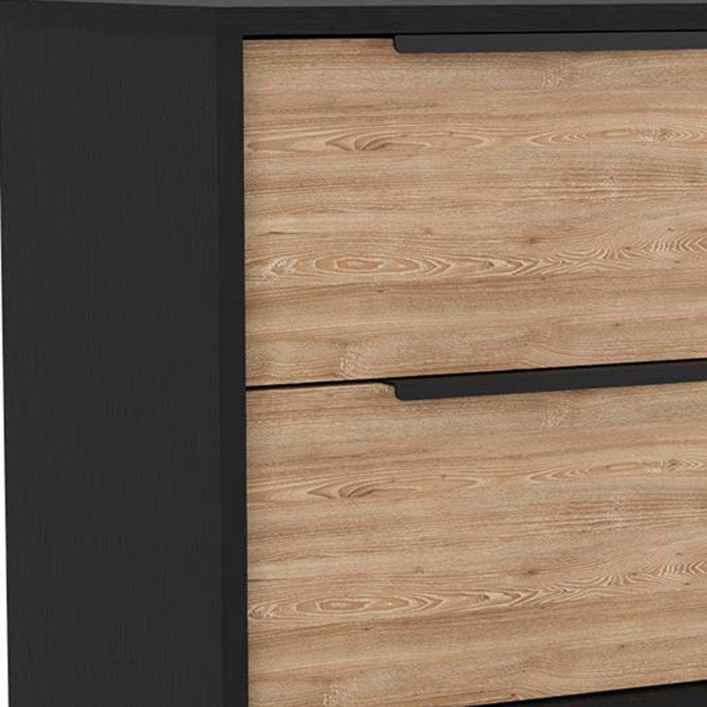 Three Piece Brown and Black Bedroom Set HomeRoots