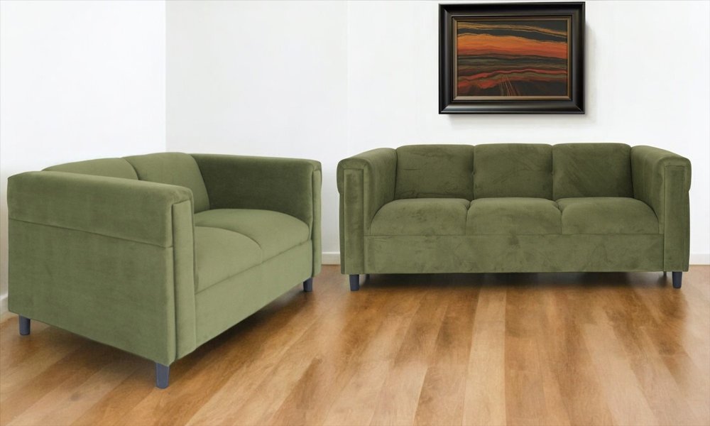 Two Piece Dark Brown Five Person Seating Set HomeRoots