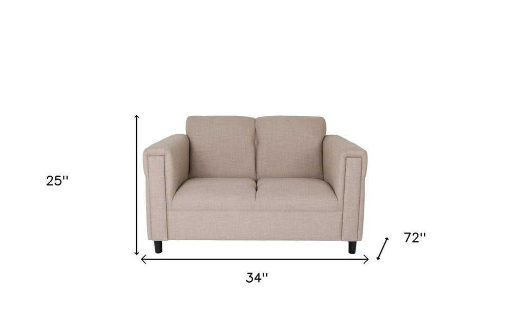 Two Piece Deep Taupe Five Person Seating Set HomeRoots