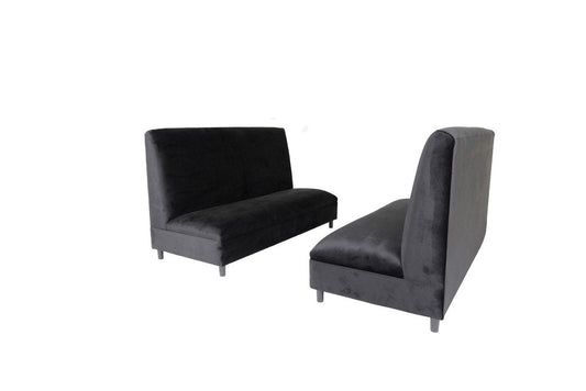Two Piece Black Seating Set HomeRoots
