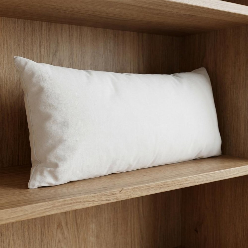 12" X 28" White Lumbar Throw Pillow Insert HomeRoots