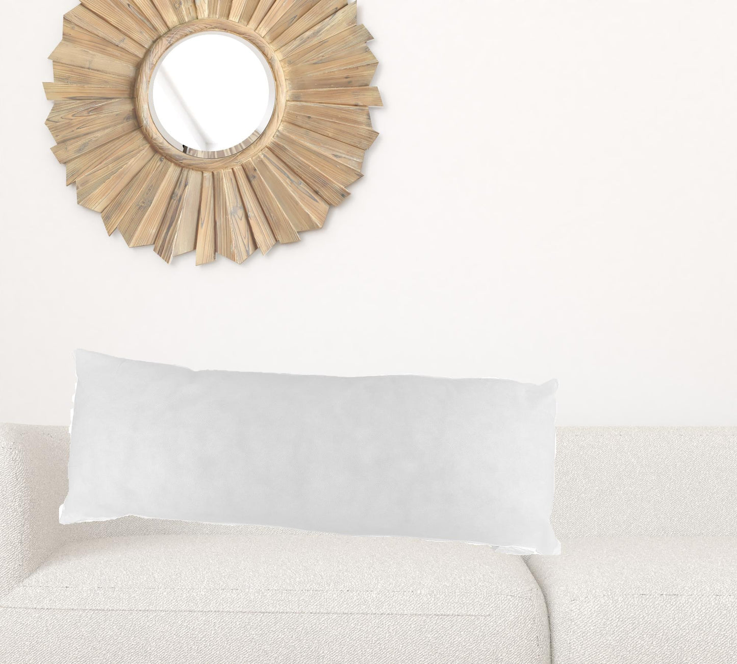14" X 36" White Polyester Blown Seam Pillow Insert FurniFindUSA