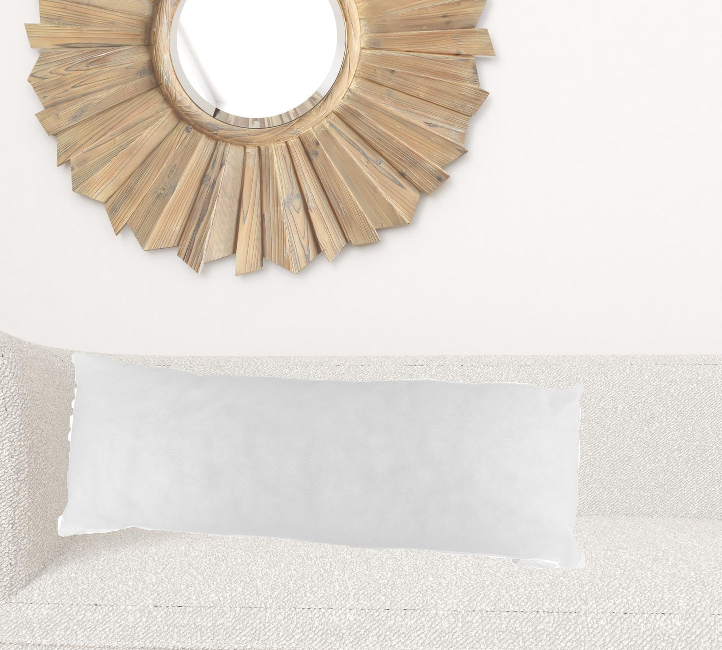 14" X 20" White Polyester Blown Seam Pillow Insert FurniFindUSA