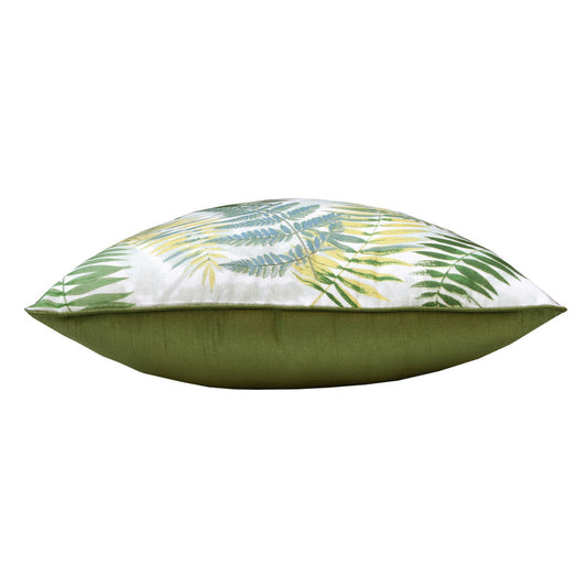 Set of Two 20" X 20" Green and Yellow Botanical Polyester Zippered Pillow FurniFindUSA