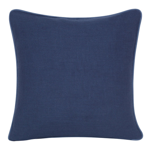 20" X 20" Blue and Red Cheetah Animal Print Cotton Zippered Pillow With Embroidery FurniFindUSA