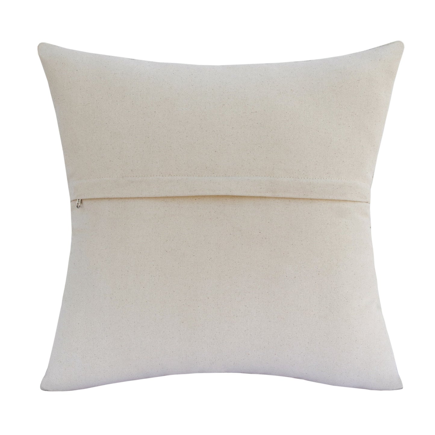20" X 20" Beige and Ivory Striped Faux Leather Zippered Pillow FurniFindUSA