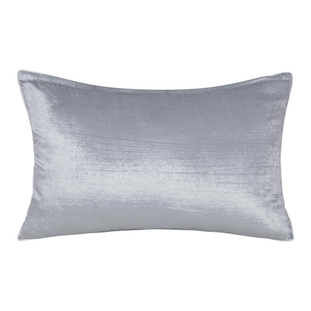 16" X 24" Ivory Abstract Polyester Zippered Pillow With Beads HomeRoots