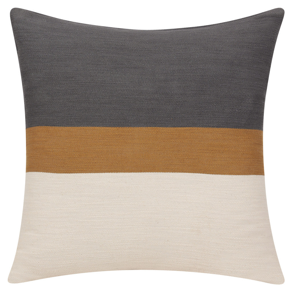 24" X 24" Brown Cotton Zippered Pillow FurniFindUSA