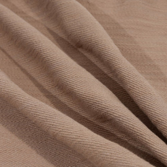 20" Brown Cotton Throw Pillow With Buttons