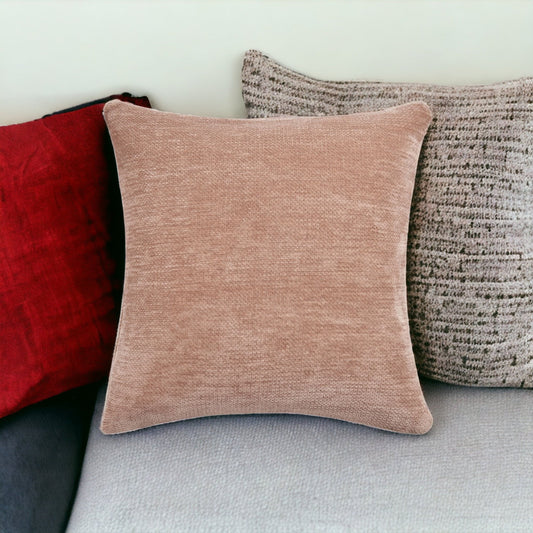 24" X 24" Beige Chenille Zippered Pillow FurniFindUSA
