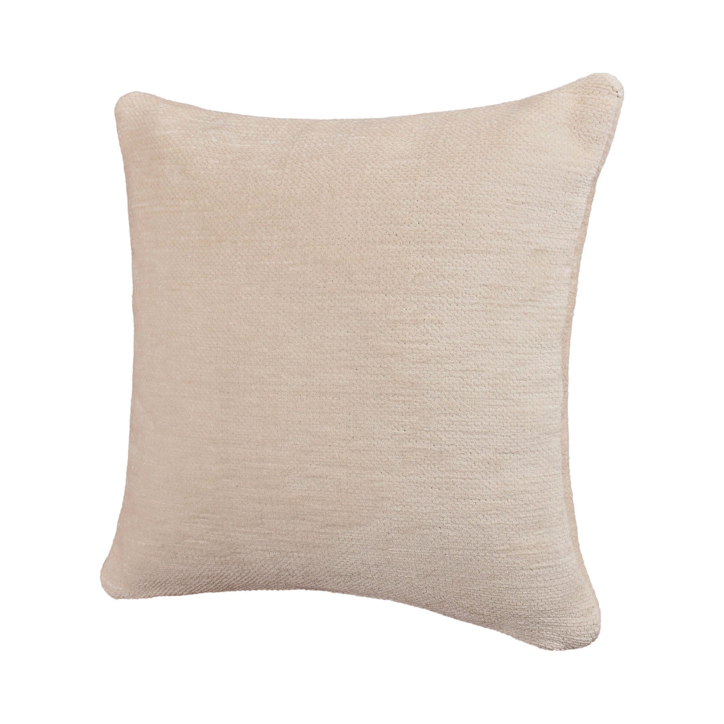 20" X 20" Ivory Chenille Zippered Pillow FurniFindUSA