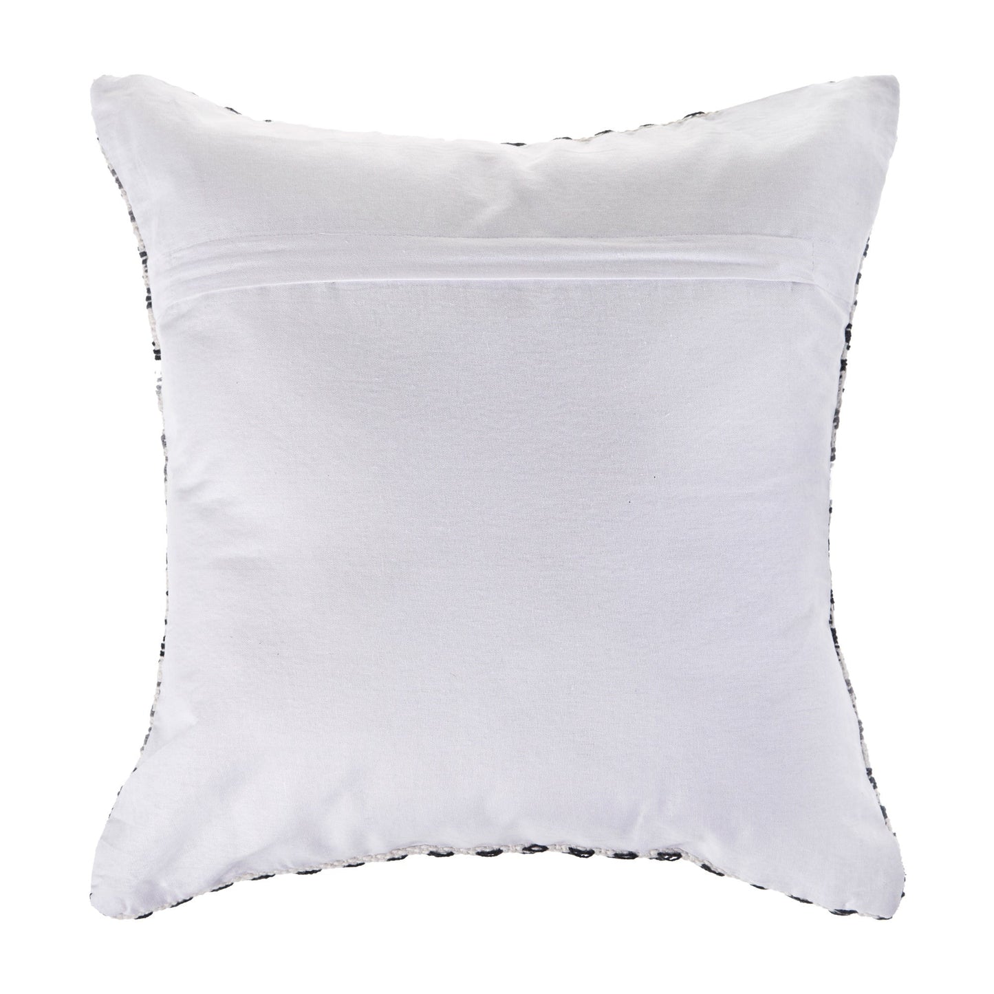 Set of Four 18" X 18" Black Beach Chevron Cotton Zippered Pillow FurniFindUSA