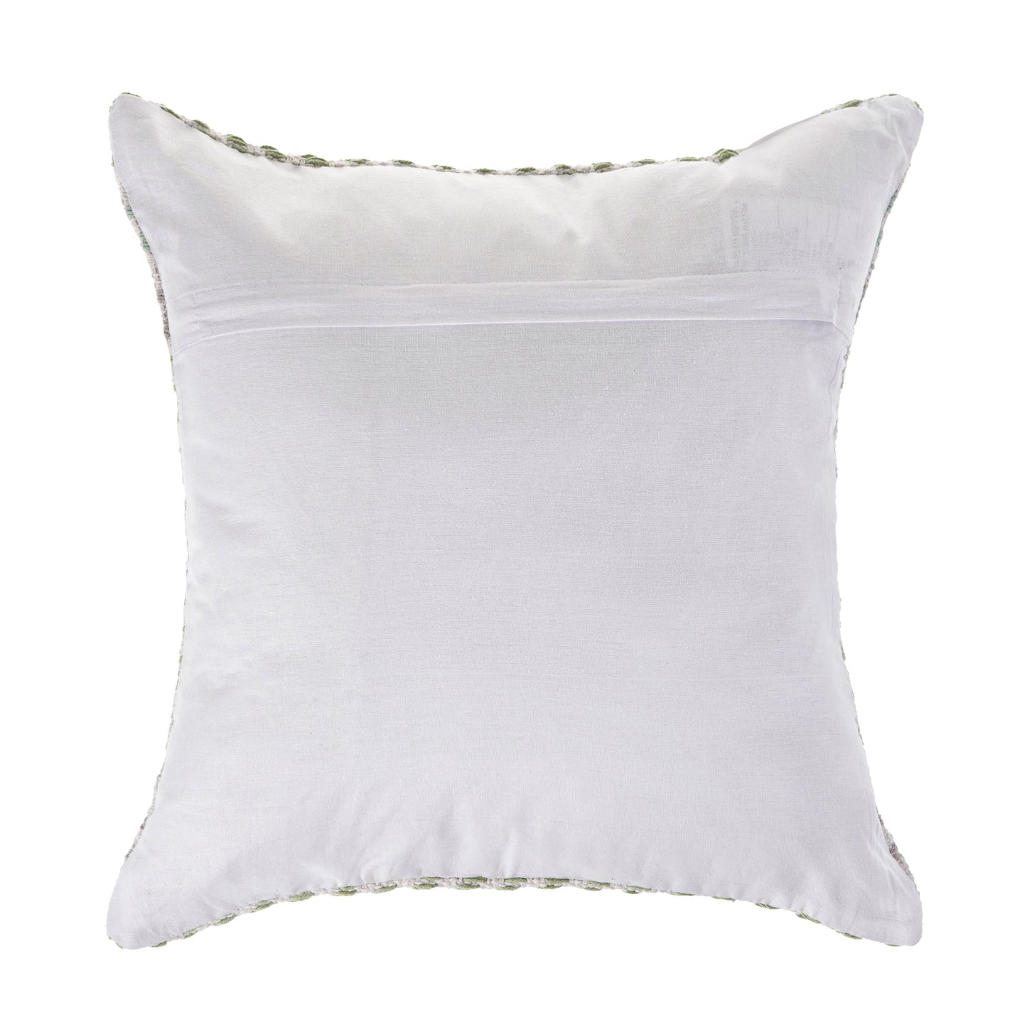 Set of Four 18" X 18" Green Beach Chevron Cotton Zippered Pillow FurniFindUSA