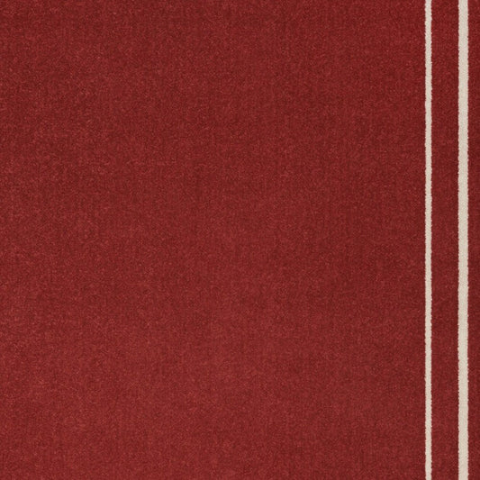 6' X 9' Brick Red And Ivory Indoor Outdoor Area Rug