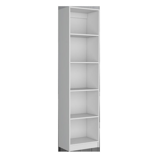 Set of Three White Wood Thirteen Tier Modular Bookcase HomeRoots