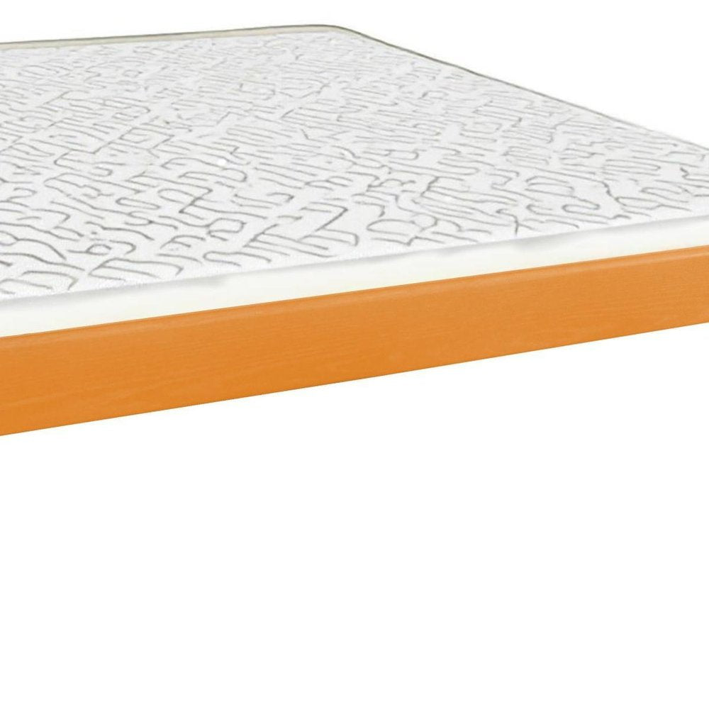 Yellow Solid Wood Full Bed Frame HomeRoots