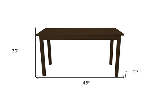 48" Coffee Solid Wood Dining Table HomeRoots