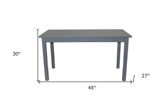 48" Gray Solid Wood Dining Table HomeRoots