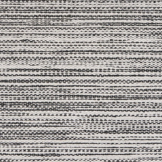 19" Set of Four Black And White Striped Cotton Placemats HomeRoots