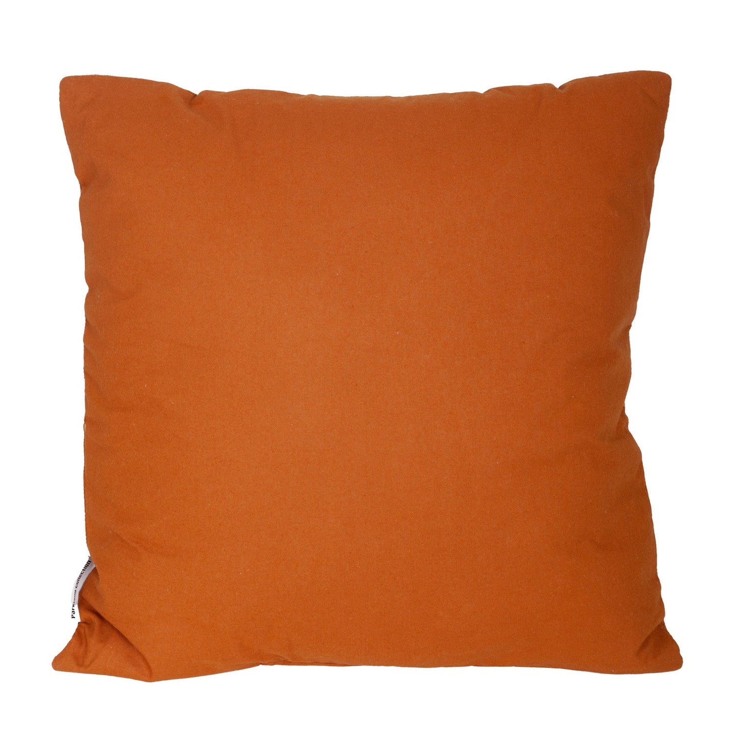 18" Terra Cotta Striped Cotton Throw Pillow With Texture FurniFindUSA