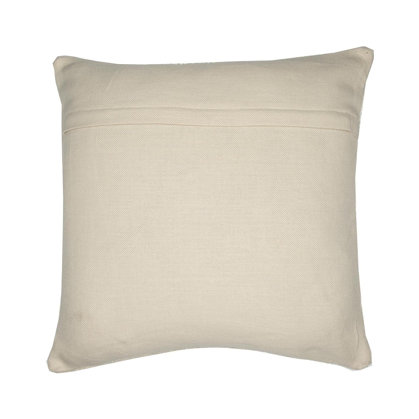 24" Ivory Throw Pillow With Shag FurniFindUSA
