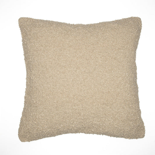 20" Beige Throw Pillow With Shag FurniFindUSA