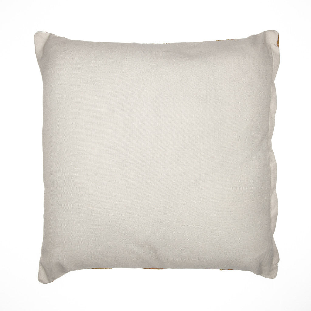 20" Navy Blue Check Throw Pillow With Embroidery FurniFindUSA