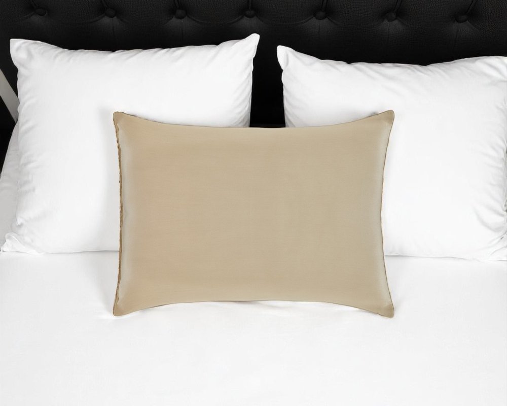 Cotton Wool Hypoallergenic Queen Size Bed Pillow HomeRoots