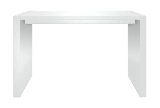 60" White Wood Rectangular Bar Height Bar Table HomeRoots